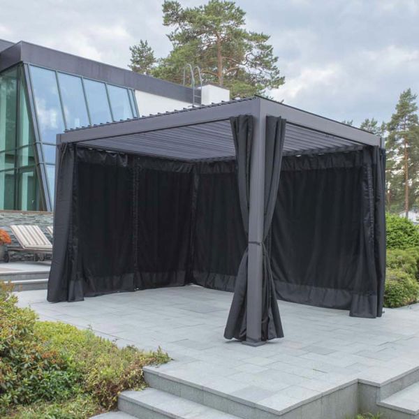 Polüesterkardinad varikatusele MIRADOR-111 3x3m, must