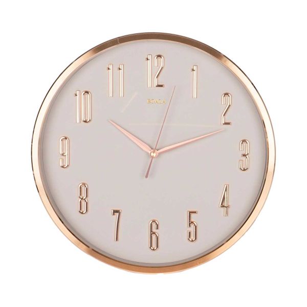 Wall clock HUGH D37cm, cream