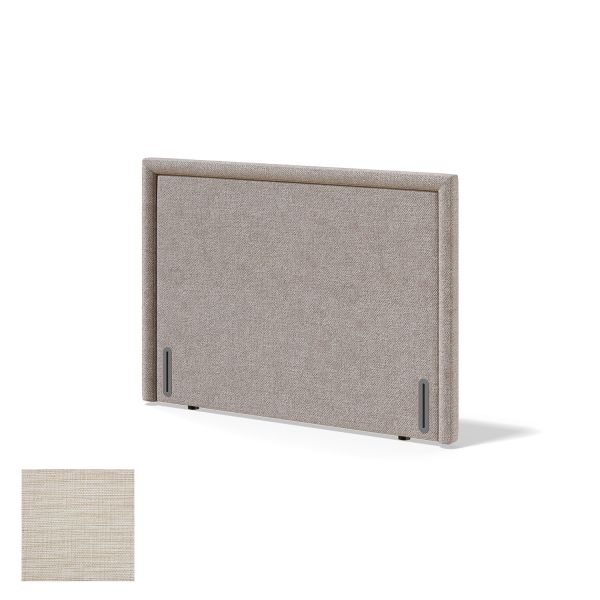 Headboard RED/BLACK LINED MANGO 180cm, light beige