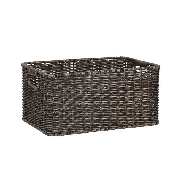 Korv BASILE 37x26xH18cm, tumepruun