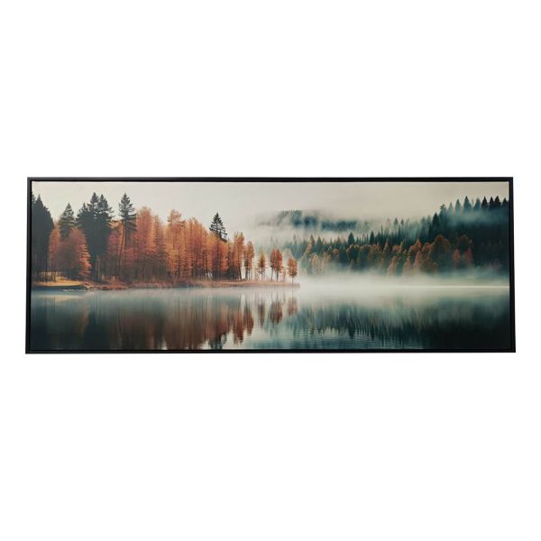 Холст с рамой WALLY 50x140см, осень и туман
