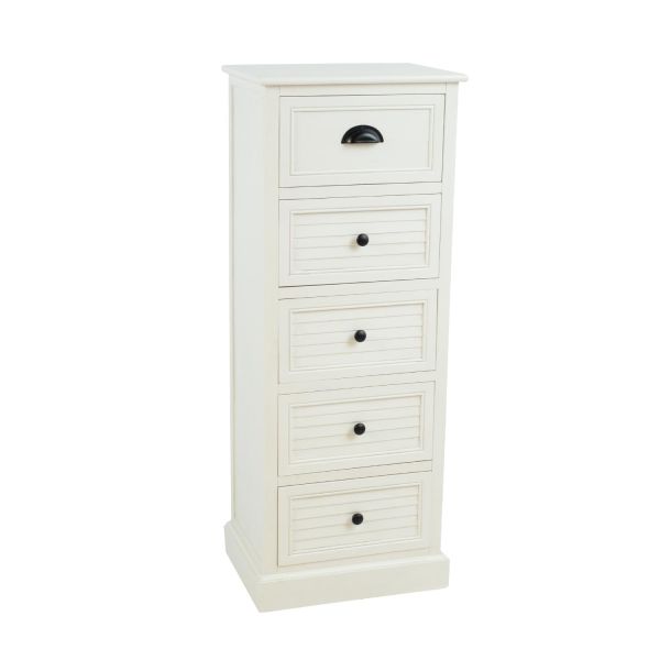 Комод MELDON 45x35xH116,5см, белая