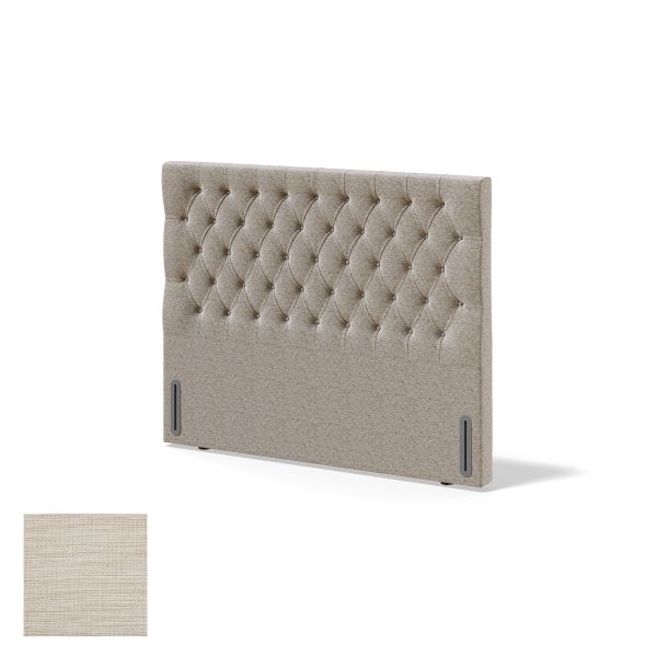 Headboard RED/BLACK SOLHALL MANGO 180cm, light beige
