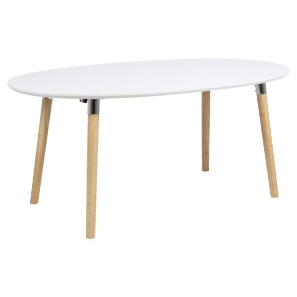 Söögilaud BELINA 170/270x100xH74cm, valge