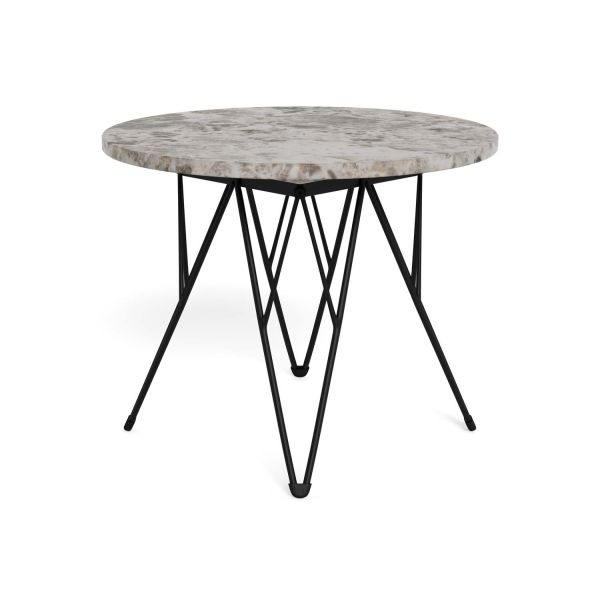 Side table PRUNUS D55xH41,4cm, brown/black