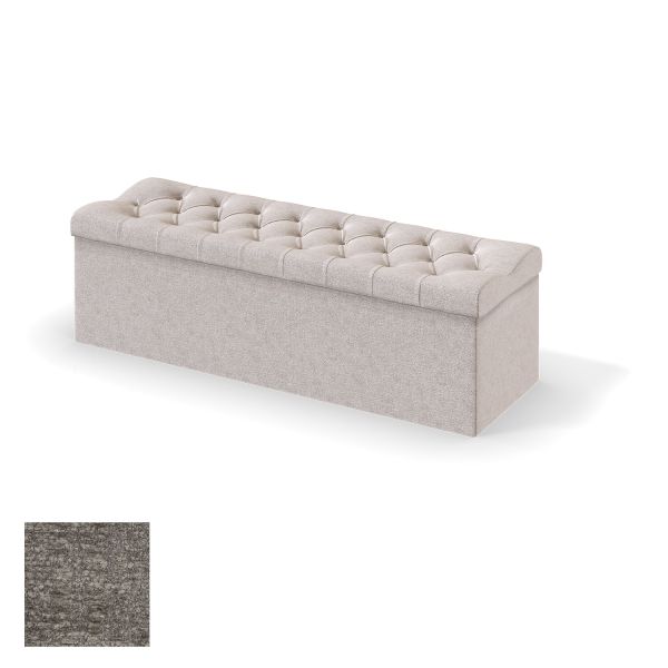 Storage box for continental bed RED/BLACK SOLHALL AVOLA 180cm, grey