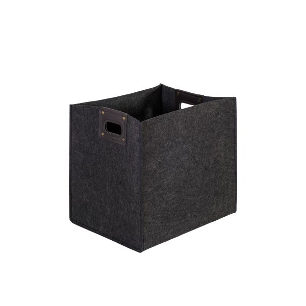 Basket MAX FELT-3, 32x25xH32cm, dark grey