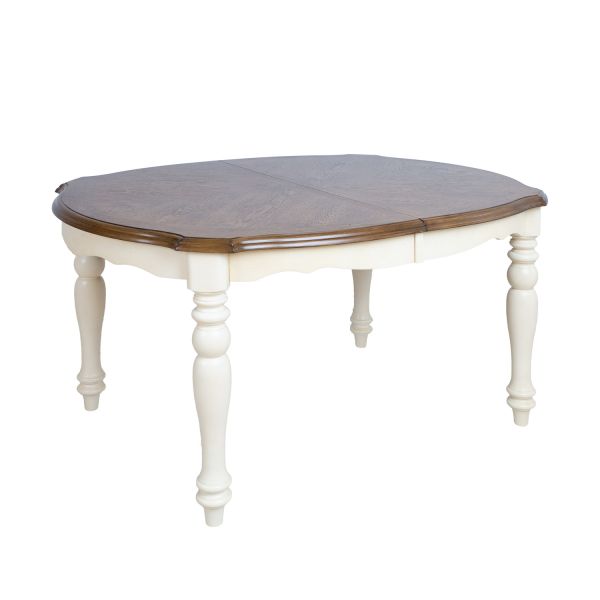 Dining table LILY 137/182x106,5xH76cm, oak
