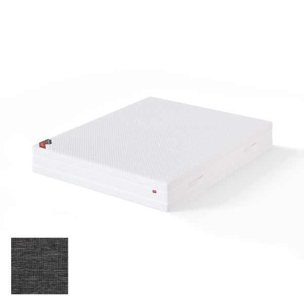Vedrumadrats BLACK MULTIPOCKET MANGO 180x200cm, pehme, tumehall