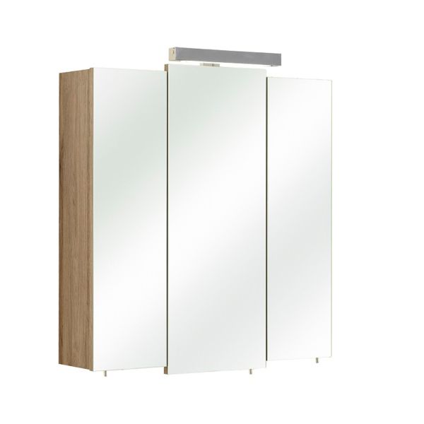 Peegelkapp LED-valgustusega 13-I, 68x20xH73cm, tamm