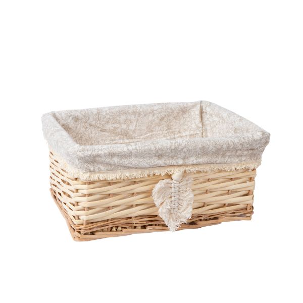 Basket WILLI TASSEL 34x25xH15cm