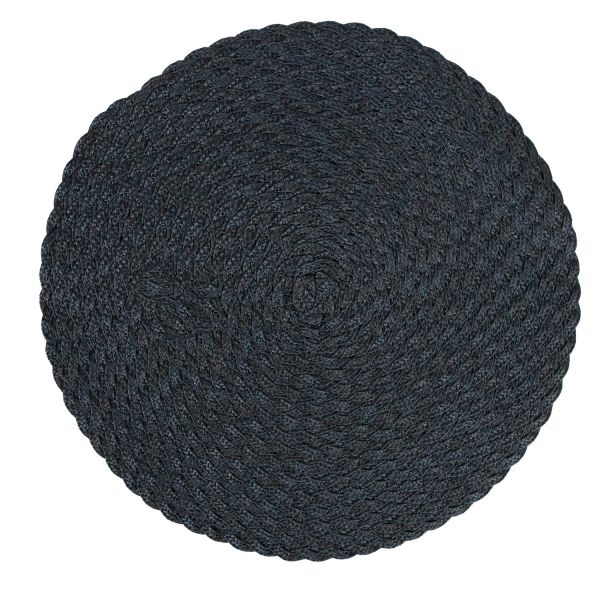 Placemat SELENA D38cm, dark grey