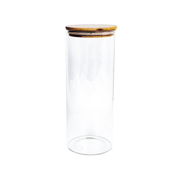 Glass jar THERON D10xH18cm with a lid