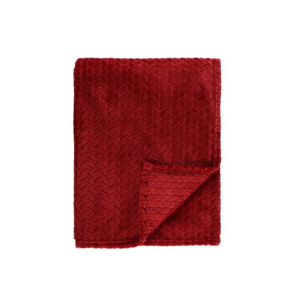 4Living Throw Mila 125x150 cm red