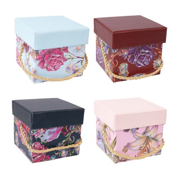 Box EDEN H9cm, with a lid, mix