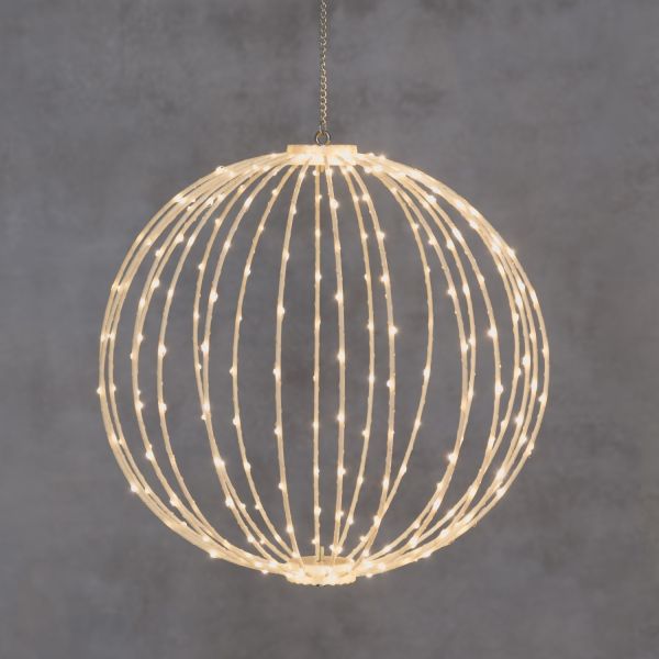 LED-valgusti BALL D50cm 264LED valge raam, valge valgus