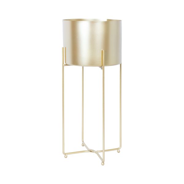 Lillepostament DEIA GOLD L 24,5x23,5xH57cm, kuldne