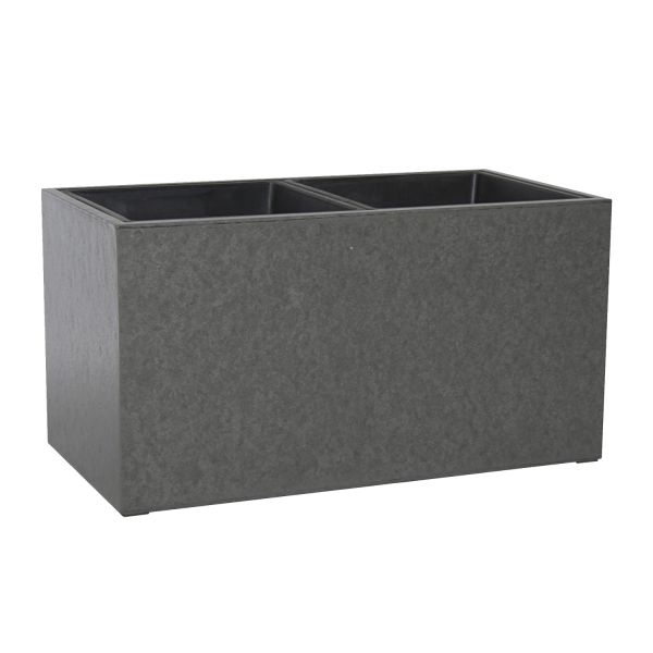 Кашпо SANDSTONE 65x34,5xH28см, материал: фиброцемент, цвет: серый