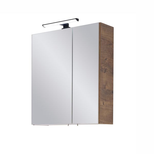 Peegelkapp LED-valgustusega 76-I, 60x20xH72cm, tume tamm