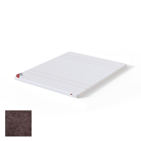 Top mattress TOP LATEX LUX CLIFF 140x200cm, brown