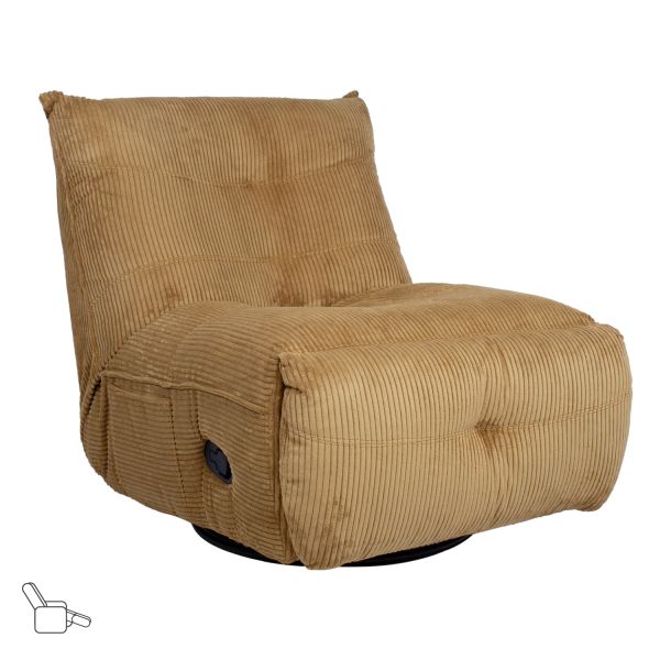 Recliner leisure chair WIN-WIN with manual mechanism, ginger