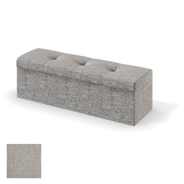 Storage box for continental bed RED/BLACK ULVASEN MANGO 150cm, beige