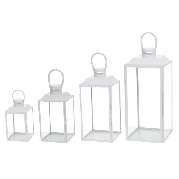 Фонарь AAMU 16,5x17,5xH33см, белый