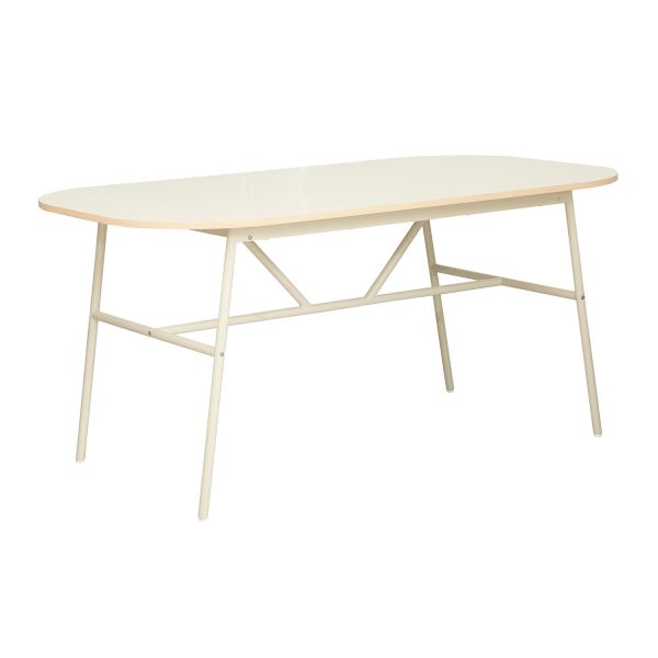 Dining table DESMOND 160x90xH76cm, beige