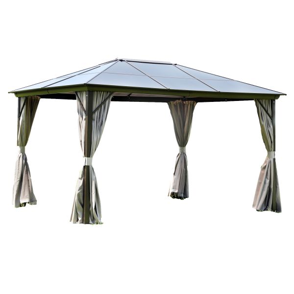 Varikatus SUNSET 3x4xH2/2,7m, taupe/pruun