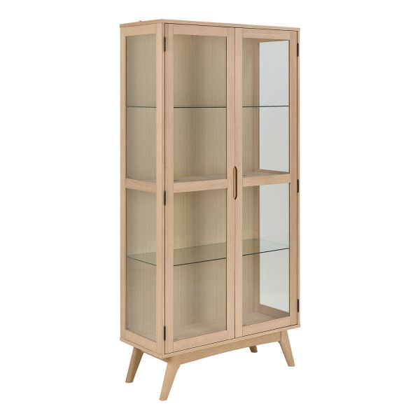 Vitriinkapp MARTE 94x40xH192cm, hele tamm