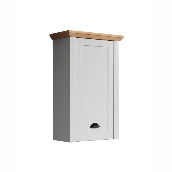 Ülemine vannitoakapp LANDSIDE 78x39xH66cm, helehall/tamm