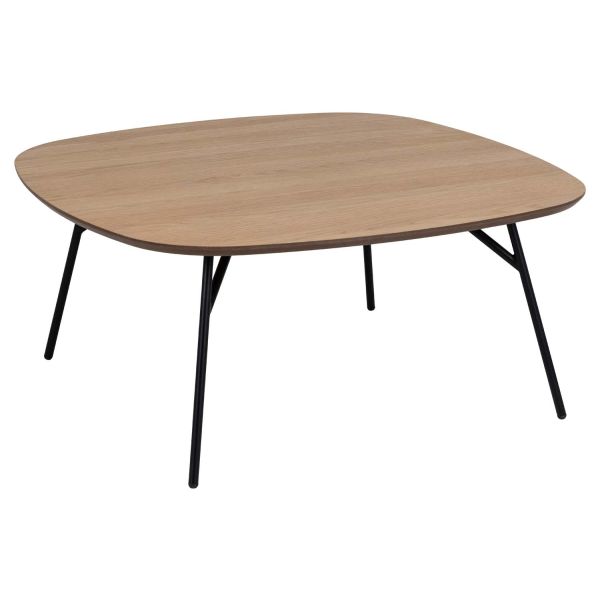 Coffee table CARACAS 90x90xH40cm, natural
