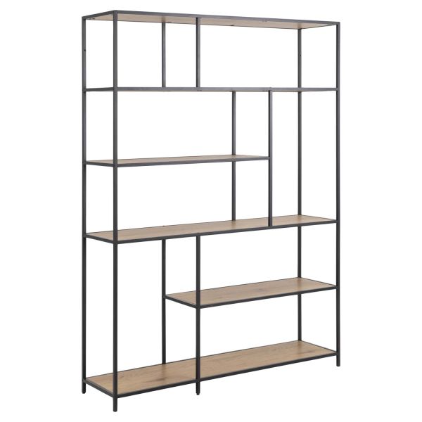 Книжная полка SEAFORD 135x35xH185см, дуб