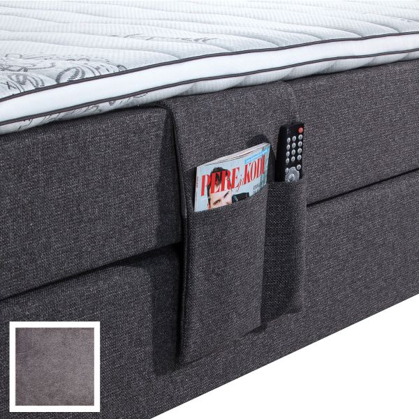 Continental bed pocket RED/BLACK HARRISSON grey
