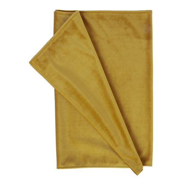 Linik VELVET 45x116cm, sinepikollane
