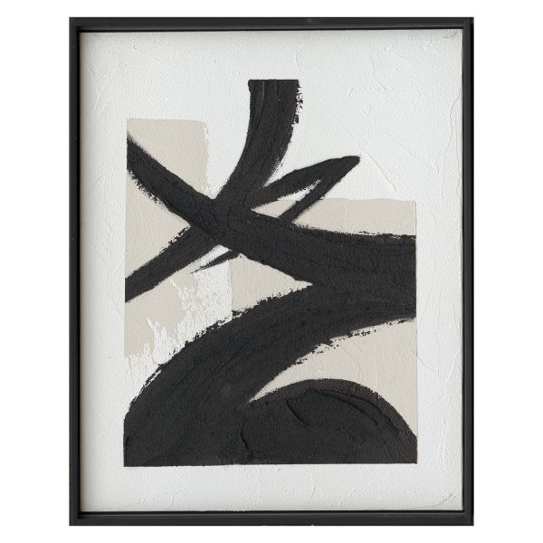 Картина с рамой 40x50см, черная линия