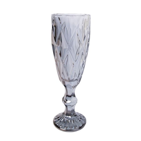 Champagne goblet CORAL 180ml, silver shine