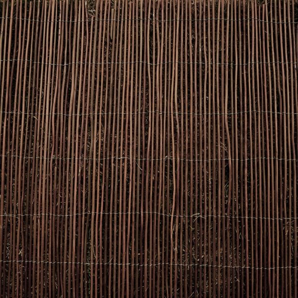 Black fern fence IN GARDEN, 1x5m, natural
