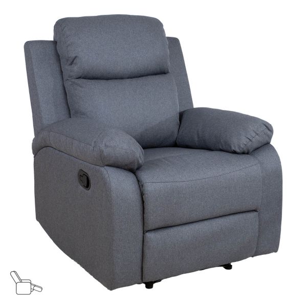 Tugitool REX manuaalne recliner, tumehall