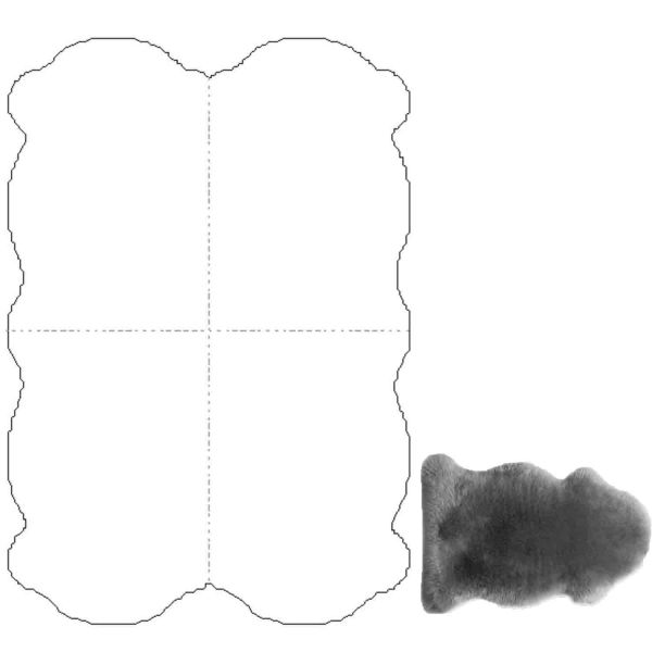 Lambanahast vaip MERINO M 4x, 90x180cm, hall