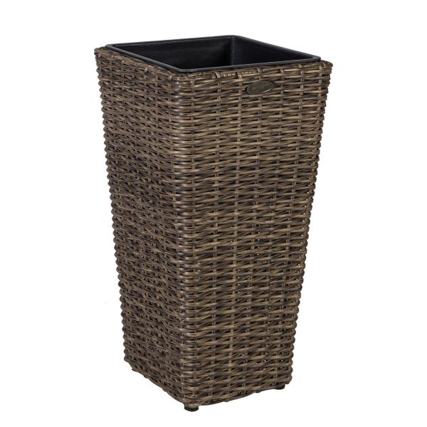 Lillepotiümbris WICKER 28x28xH60cm, tumepruun
