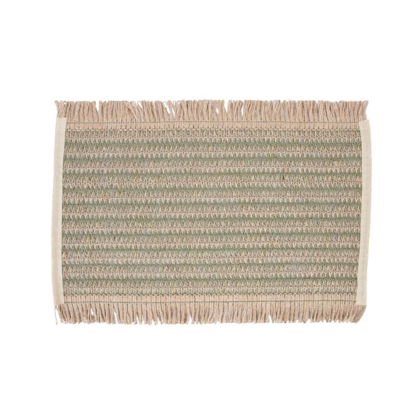 Lauamatt SUZAN 35x45cm jute, roheline
