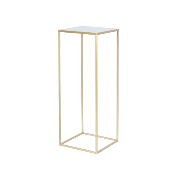 Lillepostament DEIA CHE M 22x22xH60cm, kuldne
