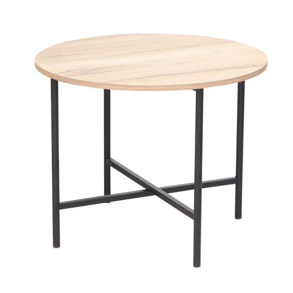 Журнальный столик HANNES 60x60xH48см, меламин в деревенском стиле