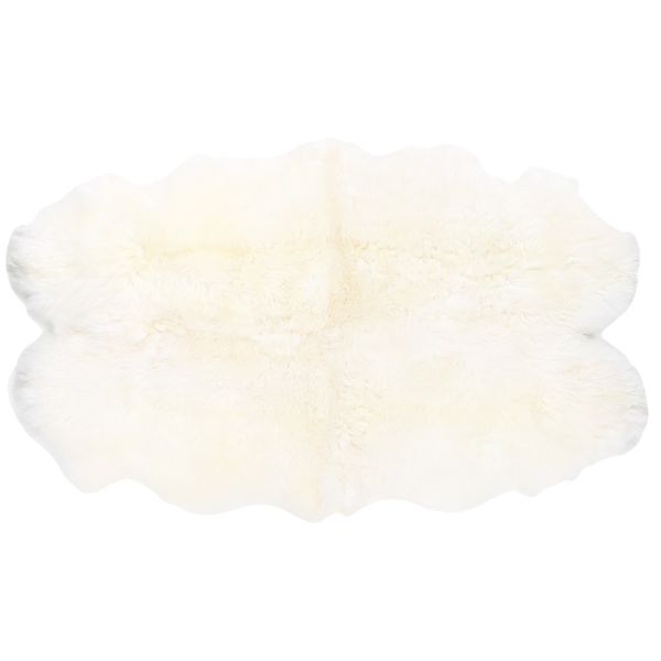 Ковёр из шкуры овцы MERINO 100-180см, белый