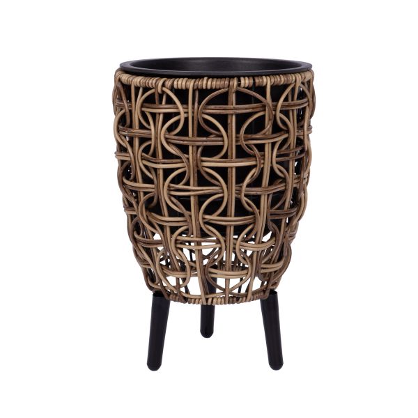 Lillepott WICKER 21x21xH32cm, pruun