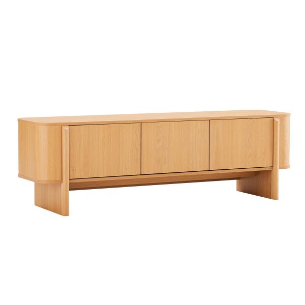 TV laud MORBEN 160x42xH50cm, tammedekooriga melamiin