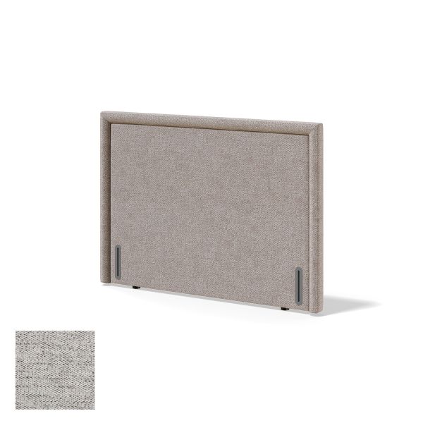 Headboard RED/BLACK LINED VERANO 120cm, light grey