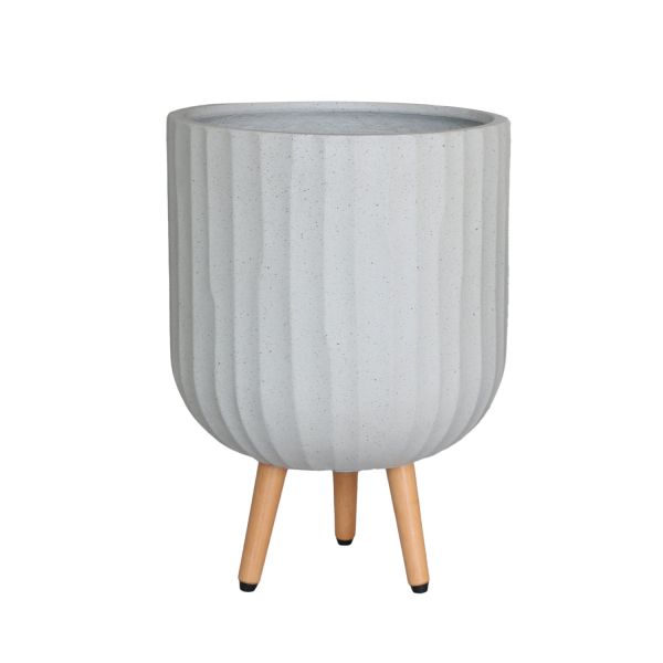 Lillepott SKY CALLA D37xH52cm, valge, puidust jalgadega