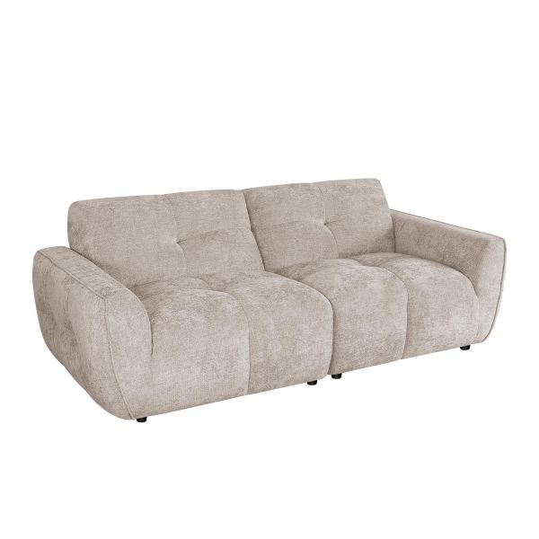 Sofa DAMALI 2-seater, light brown